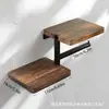 Suporte de Papel Higiênico de Madeira Rack de Armazenamento de Produtos de Banheiro Estilo Fazenda Suporte de Parede para Toalhas de Rosto Suporte de Papel em Rolo de Madeira Maciça
