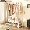Perchero Móvil Simple para Interiores y Exteriores Estante de Almacenamiento de Piso Perchero para el Hogar Perchero para Ropa de Dormitorio