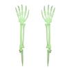 Decorações de Halloween Mãos de Plástico Simuladas Ossos Esqueleto Estaca de Jardim de Halloween Mão de Fantasma Adereços de Decoração Ornamentos
