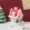 Decorações de Natal Transfronteiriças Casa Pequena Brilhante de PVC Ornatos de Paisagem em Miniatura Estilo Europeu Presente de Natal Luzes Decorativas