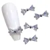 Venta al por mayor Joyería de Circonita para Manicura Pajarita Accesorios para la Punta del Dedo Lujo Ligero Oro y Plata Diamante Decoraciones de Uñas Portátiles