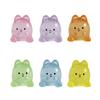 Conejo Estéreo Luminoso Mini Animal Color Gelatina Lindo Conejo Apilado Bolsa Sorpresa Manualidades de Resina Pequeños Adornos