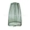Mosquitera transfronteriza para la cara y el cuello, mosquitera para la cabeza, mosquitera para pesca al aire libre, montañismo, apicultura, máscara de malla antimosquitos para los ojos.