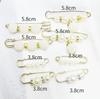 Artefacto para la cintura de los pantalones pasador de cintura broche anti-exposición broche de corsage de alta gama joyería hebilla de broche de perlas