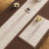 Bandera de Mesa Americana Vintage Posavasos para Té Esterilla para Té Cojín para Mesa de Té Absorbente Mesa de Té Impermeable Mantel para Mesa de Té Bandera de Té Mediana Larga