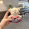 Saia de Tule Estilo Ballet Fofa e Doce Urso Moda Chaveiro de Carro Pingente Personalizado Tendência Charm para Bolsa Desenho Animado