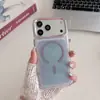 Nueva Funda Magnética de Epoxy con Purpurina Compatible con Apple 17PROMAX Moderna 16 Acrílico 13/14 Gama Alta