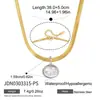 Collar Jieding de Acero de Titanio con Circonita para Mujer, Cadena de Clavícula de Lujo Ligero de Nicho, No se Desvanece, Joyería al por Mayor Transfronteriza Europea y Americana de Oro de 18 Quilates