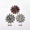 Venta Directa de Fábrica Hebilla de Diamantes de Imitación Ojo de Caballo Colorida Decoración de Broche de Flor para Traje Vestido Accesorios de Hebilla para Zapato Bolsa DIY