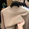 Suéter para hombre Puyuan de lana de oveja 2026 invierno nuevo engrosado cálido cuello redondo jersey capa base suéter para hombre