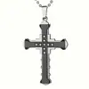 Amazon Joyería Transfronteriza Más Vendida Collar de Cadena Dividida Collar con Colgante de Cruz para Hombre Collar de Gama Alta Colgante Venta al por Mayor