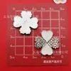 Placa de Palabras Flor Corazón Mariposa Estilo Francés Colorida Lápiz Labial DIY Accesorios de Plástico Accesorios para el Cabello Pinzas para el Cabello Funda de Teléfono Adornos