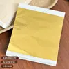 Papel de Lámina Dorada para Uñas, Hoja Completa de Pegatinas Ultra Delgadas de Alto Brillo Doradas y Plateadas, Pegatinas de Lámina Dorada Super Brillantes, Pegatinas de Papel para Decoración de Uñas