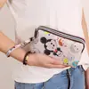 Bolsa de Celular Três Camadas Estampada da Moda, Carteira Longa, Clutch Horizontal, Porta-Moedas Portátil, Bolsa de Mão Que Cabe um Celular Grande