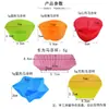 Molde de Silicona para Postre Redondo con Forma de Corazón con Forma de Estrella Forma de Rosa para Taza de Pudín Taza para Magdalenas Taza para Pastel Taza para Mousse Transfronterizo Redondo