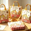 Bolsa de lona de dibujos animados para regalo infantil de regreso a clases, linda bolsa de lona para graduados de kínder y cumpleaños infantiles