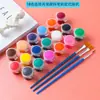 Tinta Acrílica para Grafite DIY Infantil Conjunto de 18 Cores 12 Conectadas Alunos do Jardim de Infância Tintas de Arte para Desenho e Pintura