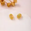 Plata de Ley S925 Chapada con Cuentas Espaciadoras de Oro Puro de 24K, Piezas Espaciadoras, Accesorios para Pulseras DIY, Accesorios de Cuentas Hechos a Mano Estilo Chino Retro