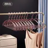 Cabides de Cristal Transparente para Uso Doméstico, Que Não Marcam, Anti-Amassado nos Ombros, Espessados, Ampliados, Cabides Antiderrapantes
