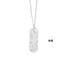 Collar de Barra de Oro de la Suerte en Plata de Ley S925 para Mujer, Marca de Moda Hielo Triturado Brillante, Cadena para el Cuello Atractora de Riqueza y Segura, Regalo de Año Nuevo