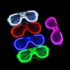 Óculos Flash Disco Brilhantes Atacado LED Luz Fria Persianas Bar Suprimentos Fluorescentes Ktv Brinquedos de Torcida Transfronteiriço
