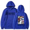 Sudadera con capucha de estilo americano de Kanye West para hombre y mujer, con letras de grafiti y personajes del mismo estilo, para Amazon Cross-border