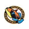 Etiqueta Tecida Personalizada Logotipo Insígnia de Braçadeira de Companhia Aérea Padrão de Desenho Animado Chapéu Bolsa Patch Bordado Velcro