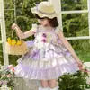 Vestido de Princesa para Fiesta de Cumpleaños Lolita Hada Glicina para Niñas Verano 2026 Vestido Falda Abullonado Dulce para Bebé Niña
