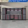 Estación de Trabajo para Reparación de Motocicletas Zhongtengxin, Tablero Perforado para Modificación de Motocicletas, Carrito de Herramientas de Múltiples Niveles, Gabinete Combinado para Taller de Reparación