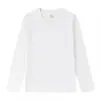 Camisetas de Algodón Puro de Manga Larga para Otoño e Invierno para Hombres y Mujeres, Logo Impreso Personalizado, Camisa Base Versátil de Color Sólido de Moda, Venta al por Mayor desde el Fabricante
