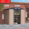 Galpão de Armazenamento de Ferramentas para Jardim Externo, Área de Serviço Externa, Casa Modular para Telhado, Casa Móvel Destacável, Fácil de Montar