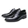 Zapatos de Cuero para Hombre 2026 Primavera Negocios Formal Casual Tallas Grandes Estilo Británico Novio Brogue Zapatos de Boda