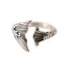 Anillo de Plata Tailandesa 925 Plata Tailandesa Vintage Antiguo Aro Abierto Anillo Moda Femenina Vintage Ajustable Étnico Hecho a Mano