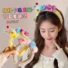 Linda Diadema de Oruga para Niñas para Lavarse la Cara, Divertida Diadema Infantil, Diadema con Pinza para el Cabello, Accesorios para el Cabello de Dibujos Animados, Nueva Diadema para Mujeres