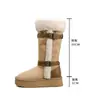 Botas de nieve para mujer de gamuza, suela gruesa, forradas de felpa, nuevo modelo invierno 2026, antideslizantes, resistentes al desgaste, zapatos cortos de algodón cálidos