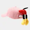 Boné Criativo Fofo de Desenho Animado com Bumbum Primavera e Verão Chapéu de Sol para Viagem Versátil Boné Bico de Pato Atacado