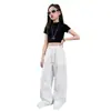 Pantalones Cargo de Secado Rápido para Niñas Verano 2026 Nuevo Estilo Pantalones Blancos para Niñas Mayores Estudiantes de Secundaria Pantalones Anchos Finos