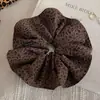 Goma para el pelo Retro Estilo Coreano con Estampado de Leopardo para Mujer, Versátil Nuevo Elástico para el Cabello, Cuerda Grande para Cola de Caballo Baja, Elegante Accesorio para el Cabello