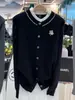 Suéter de Punto de Manga Larga de Nuevo Estilo de Alta Gama para Mujer, Temporada Primavera y Otoño 2026, Suéter de Punto con Perlas de Moda para Mujeres de Tallas Grandes