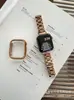 Superficie de espejo brillante Correa de metal Adecuado para Apple Watch 987Iwatch11 Correa delgada Transfronterizo
