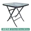 Mesa Plegable Vidrio Templado Mesa de Comedor para el Hogar Hierro Forjado Balcón Exterior Mesa Redonda Pequeña Simple Mesas y Sillas para Tienda de Té con Leche al Aire Libre