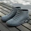 Botas de Chuva para Homens e Mulheres, Sapatos Impermeáveis Casuais Versáteis de Cano Curto, Aveludados, Quentes, Antiderrapantes, Resistentes ao Desgaste, Botas de Chuva Leves para Uso Externo