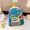 Mochila Escolar para Bebé de Jardín de Infancia Dibujo Animado Linda Excavadora Mochila para Niños y Niñas 2025 Nueva Bolsa Infantil de Comercio Exterior