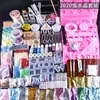Bolsa de Materiales Hechos a Mano con Gota de Cristal DIY Traje para Principiantes Colgante Yupei Hoja Termorretráctil Mesa Material para Gota de Pegamento