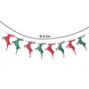 Banderines Colgantes de Fieltro Nuevos de Navidad Transfronterizos, Banderines de Copo de Nieve Reno Árbol de Navidad, Decoraciones de Guirnaldas de Letras