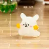 Micro-Paisaje de Musgo Creativo Lindo Que Brilla en la Oscuridad Dibujos Animados Perro Blanco Pequeño Accesorios de Decoración DIY Adornos Pequeños para Coche Escritorio