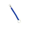 Llavero de resorte retráctil multicolor, llavero con cordón de honda de plástico, cordón anti-pérdida para control de acceso de credencial de trabajo, colgante portátil