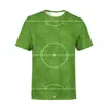 Camiseta Masculina Redonda Plus Size Europeia/Americana Estampada com Impressão Digital 3D Camiseta Esportiva de Secagem Rápida Manga Curta