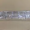 Gancho de seis filas sin clavos para abrigos y sombreros, gancho adhesivo, gancho para abrigos detrás de la puerta, montado en la pared, cocina, baño, impermeable, espacio