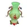 Vaso Decorativo de Esmalte con Piedra Luminosa de Doble Dragón y Carácter de Fortuna al por Mayor, Artesanía Decorativa Clásica China, Regalo, Dropshipping